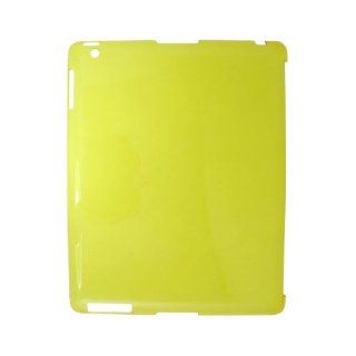 Clear Yellow Hard Plastic Back Case Cover for Apple iPad 2 3 Cell Phones & Accessories