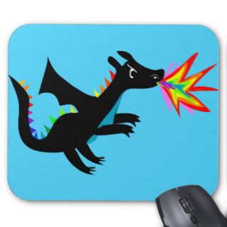 Rainbow Dragon Cute Dragon Mousepad mouse pad
