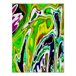 Psychedelic Bird ~Poster Halloween Abstract Modern