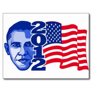 Obama for president 2012 postcard