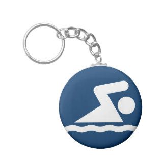 Swim Symbol Keychain