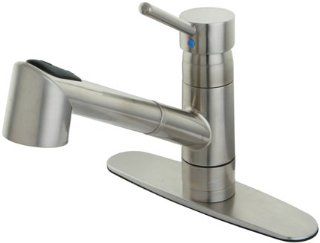 Gourmetier Gs8578Wdl Wilshire Single Handle Pull Out Spray Kitchen Faucet, Satin Nickel   Touch On Kitchen Sink Faucets