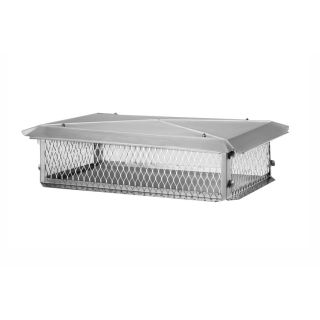 Shelter 17 in x 35 in Stainless Steel Chimney Cap