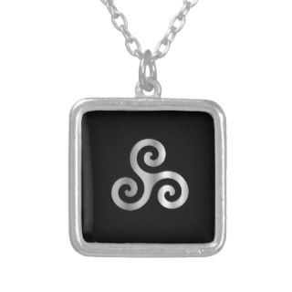 Celtic Neopaganism triple spiral triskelion Custom Necklace