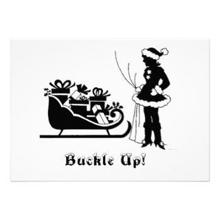 Buckle Up Christmas Party Invite