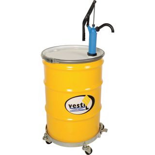Vestil Manual Drum and Pail Pump — Lever Action, Polypropylene, Model# LDP-POLY  Barrel   Hand Pumps