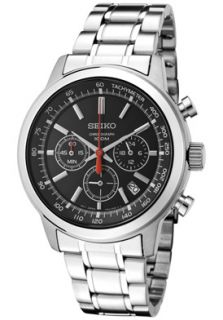 Seiko SSB037  Watches,Mens Classic Chronograph Black Dial Stainless Steel, Chronograph Seiko Quartz Watches