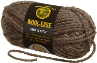 Lion Brand Yarn 640 124J Wool Ease Thick and Quick Yarn, Barley