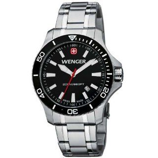 Wenger Sea Force Watch, Black Dial Black Bezel Bracelet 641.105 Watches