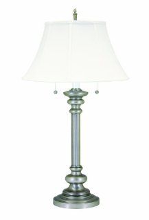 House Of Troy N651 PTR Newport Collection Portable 30 1/4 Inch Table Lamp, Pewter with White Softback Shade    