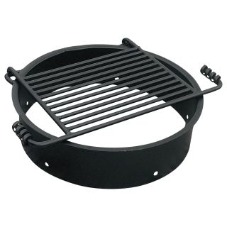 Fire Ring with Attached Cooking Grate, Model# FS-24/6  Firepits   Patio Heaters