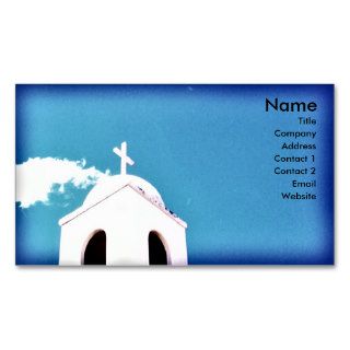 Blue Sky Church, business card template