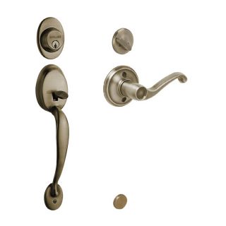 Schlage Plymouth Antique Brass Residential Single Lock Door Handleset