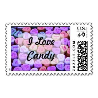 Candy Heart Messages Set Postage Stamp