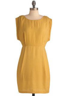 Showered with Compliments Dress in Gold  Mod Retro Vintage Dresses