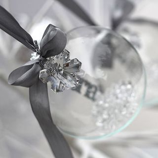 personalised swarovski crystal bauble by studio seed