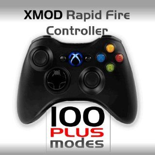 XMOD 100 PLUS MODES   Rapid Fire Mod XBOX 360 Modded Controller   Call of Duty COD BLACK OPS, ADJUSTABLE, QUICK SCOPE, AKIMBO, BURST, JUMP DROP SHOT, JITTER   BLUE LEDS Video Games