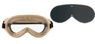 GI Type Sun Wind Dust Goggles   (Tan)  Airsoft Goggles  Sports & Outdoors