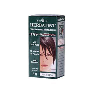 Herbatint Permanent Herbal Haircolour Gel 3N Dark Chestnut    135 mL  Chemical Hair Dyes  Beauty