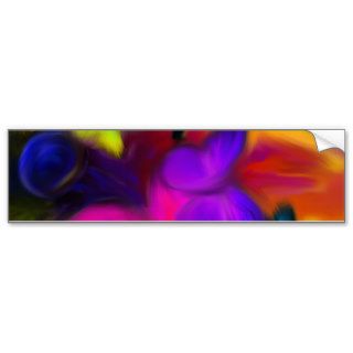 pink purple whimsical abstract butterfly bumper stickers