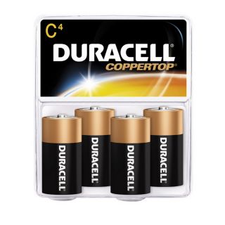 Duracell 4 Pack C Alkaline Batteries