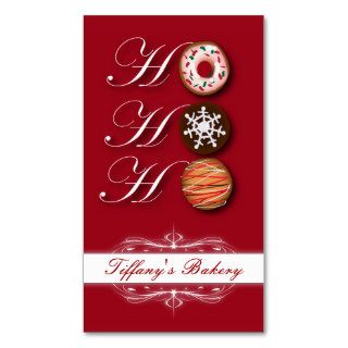 Beautiful Christmas Bakery Business Cards