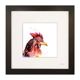 framed woodland and farm animal illustrations by kate moby