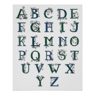 Celtic Alphabet print