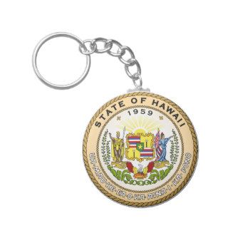 Hawaii State Seal Keychain