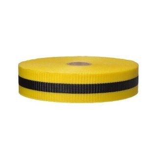 Presco BW2YBK200 658 200' Length x 2" Width, Polypropylene, Yellow and Black Woven Barricade Tape (Pack of 48) Safety Tape