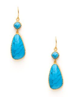 Turquoise Drop Earrings by Kevia