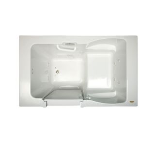 Jacuzzi Finestra 60 in L x 36 in W x 38.5 in H White Rectangular Walk In Whirlpool Tub