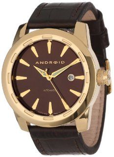 Android Men's AD652AGBN 9015 Automatic Leather Strap Watch at  Men's Watch store.