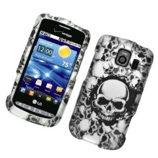 For Verizon Lg Vortex Vs660 Accessory   White Skull Design Hard Case Proctor Cover + Free Lfstyluspen Cell Phones & Accessories