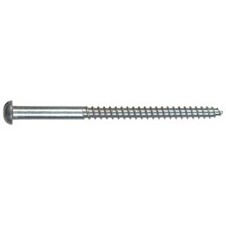 The Hillman Group 100 Count #8 x 0.75 in Round Head Zinc Plated Slotted Drive Interior/Exterior Wood Screws