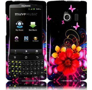 Huawei Ascend Q M660 Design Cover   Delusional Flower Cell Phones & Accessories