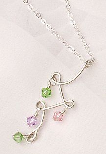 Swarovski Crystal and Sterling Silver Waterfall Necklace Curious Designs Jewelry