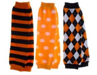 Baby Leg Warmers Set of 3   Jack's Halloween Striped, Argyle, Polka Dot Clothing