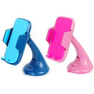 For Samsung Galaxy S3 i9100 Note2 N7100 Fame S6810 Windshield Car Mount Holder (Pink) Cell Phones & Accessories