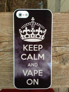 (656wi5) Keep Calm and Vape On Vaporizer iPhone 5 White Case 