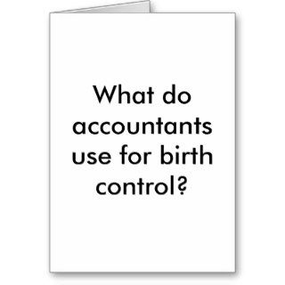 Accountant Jokes Card