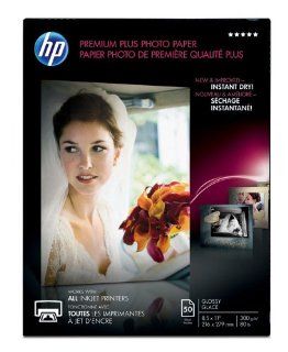 Hewlett Packard CR664A Small Format   HP Premium Plus Photo Paper 80# Glossy (8.5" x 11") (50 SheetsPkg) Electronics