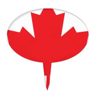 Canada Maple Leaf Canadian Symbol Cake Toppers