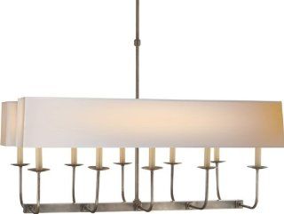 Visual Comfort and Company SL5863AN E.F. Chapman Branched 10 Light Island Lights in Antique Nickel   Ceiling Pendant Fixtures