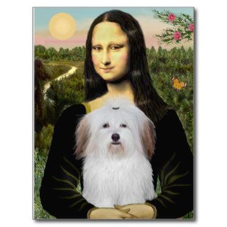 Mona Lisa   Coton De Tulear Post Cards