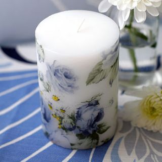 rose scented candle by pippins gift company