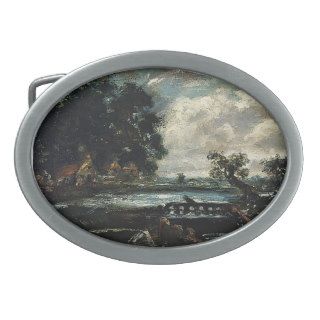 Study for The Leaping Horse by John Constable Oval Belt Buckles