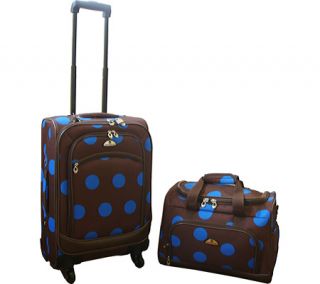 American Flyer Travelware Grande Dots 2 piece Spinner Luggage Set