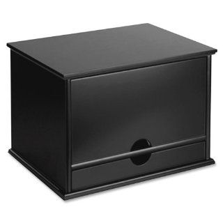 Wholesale CASE of 2   Victor Midnight Black Wood Desktop Organizer Desktop Organizer, 13"x10 1/2"x9 2/5", Black  Office Desk Organizers 