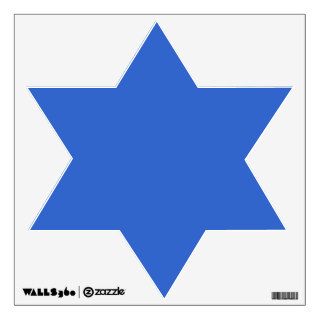 Blue Jewish Star of David Wall Decal